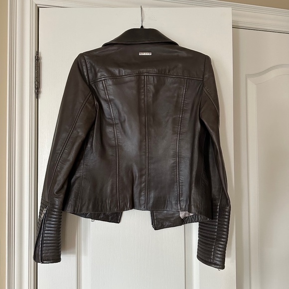 Soia & Kyo Lamb Leather Jacket, Size XS, Mushroom (Taupe/Grey) - Picture 8 of 15